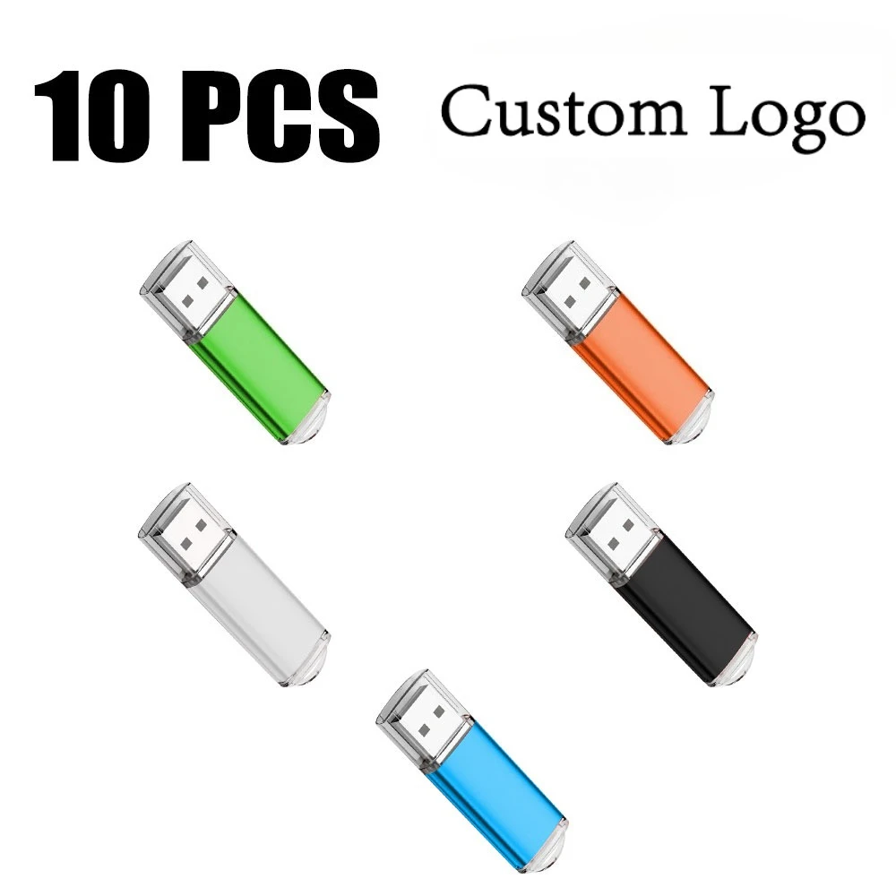 

10PCS/lot Pen Drive 8GB 4GB 2GB 1GB USB Flash Drive 16GB Flash Disk 128MB 256MB 512MB Memory Flash Disk Free Logo