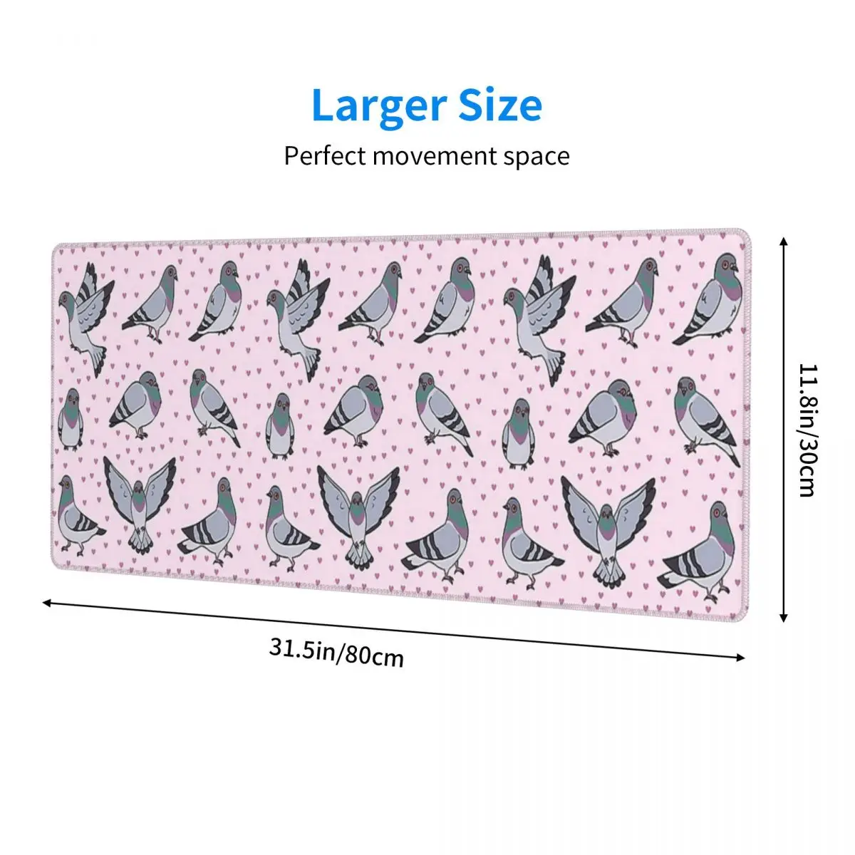 Large Mouse Pad Cute Cartoon Pigeons Pack Gamer PC Laptop Mats Keyboard Carpet Computer Gaming Office Accessories Desk Mat
