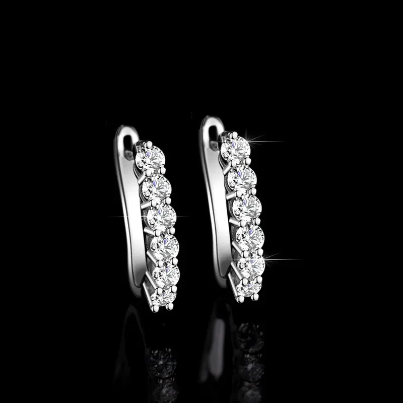 

PT950 Platinum D Color VVS1 Diamond , 18K Gold Moissanite Earrings, Gift For Girlfriend