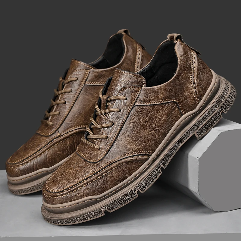 

Классическая мужская кожаная обувь. Повседневная обувь в британском стиле в стиле ретро. Модная обувь для вечеринок и офисов. Роскошная обувь высокого качества для взрослых. Новинка 38–4 года.