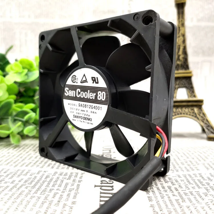 

НОВЫЙ ОРИГИНАЛЬНЫЙ 9A0812G4D01 DC 12 В 0,38 А 8025 80*80*25 мм 8 см ОХЛАЖДАЮЩИЙ ВЕНТИЛЯТОР