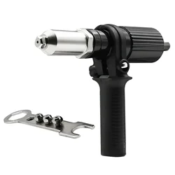 Elétrica sem fio Rivet Nut Gun, Ferramenta de rebitagem Acessórios Core Pull, Rebitando Broca, Adaptador Comum, Inserir Ferramenta Nut