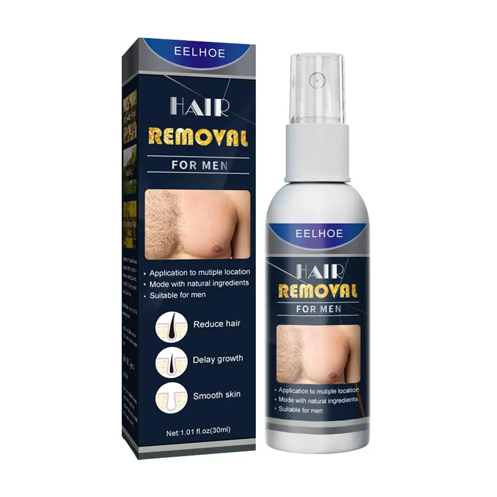 Pulverizador poderoso da remoção do cabelo para homens e senhoras, 5 minutos, rápido, indolor, reparo do cabelo, cuidado da axila, B4Z3, 30ml