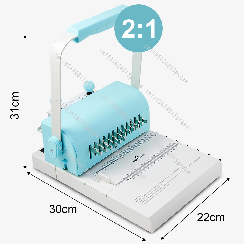 Factory Direct 2:1 Mini Double Wire Coil Binding & Punching Machine