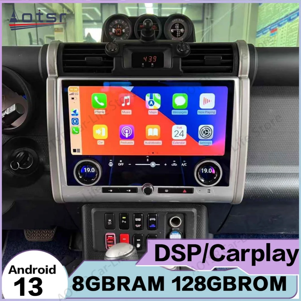 

Автомобильная мультимедийная система Android для Toyota Land Cruiser FJ 2007-2024 с GPS-навигацией, IPS-экраном и двумя поворотными регуляторами Qualcomm