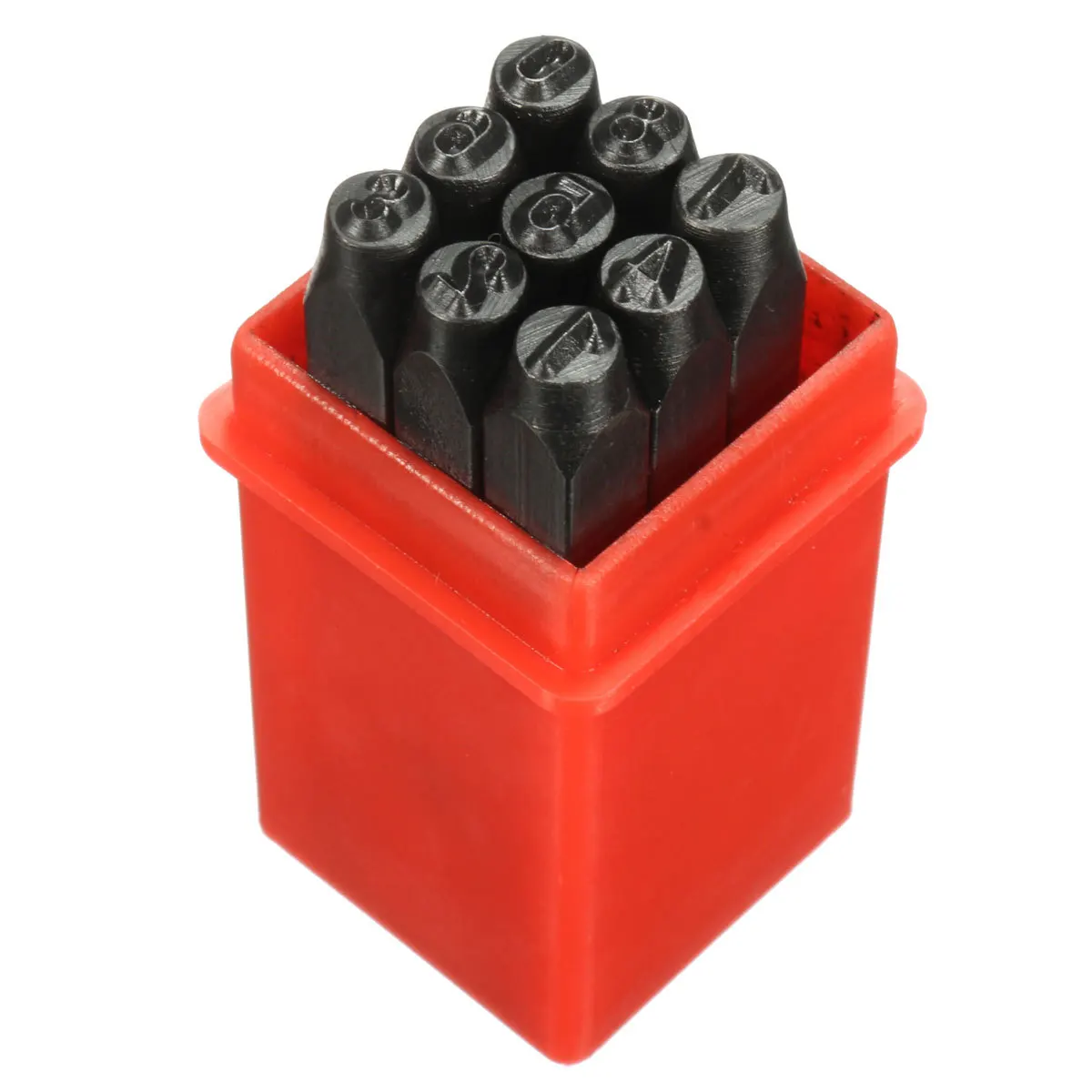 

36Pcs Numbers Alphabet Punch Set Steel Marking Hardened Tempered 4mm for Wood Metal Craft Stamp Numbers Punch Set