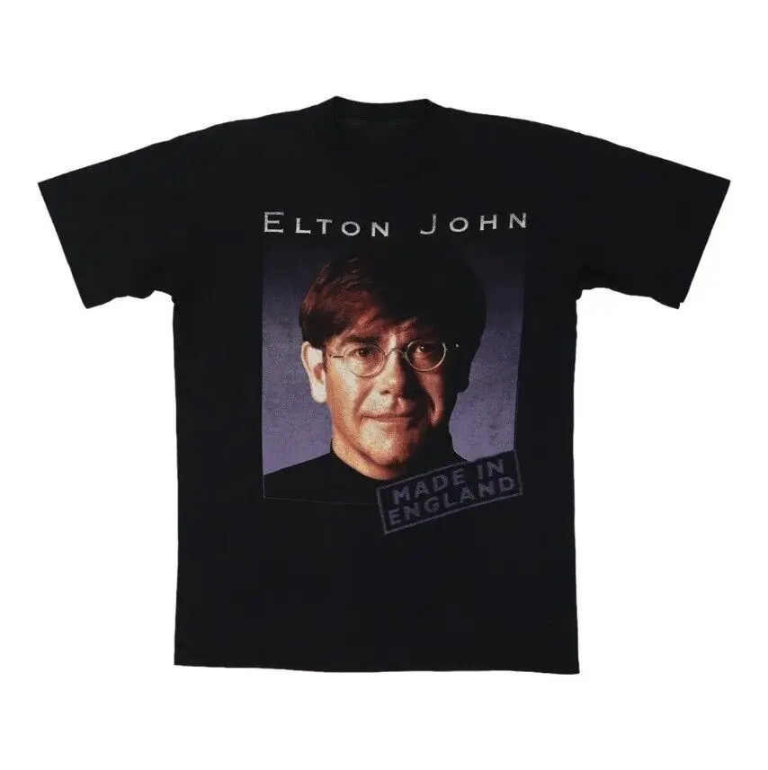 Elton John Made In England Tour 1995 Vintage Music T Shirt For Fans