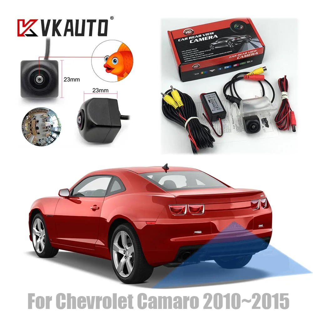 

VKAUTO Fish Eye Rear View Camera For Chevrolet Camaro 2010 2011 2012 2013 2014 2015 CCD HD Backup Reverse Parking Camera