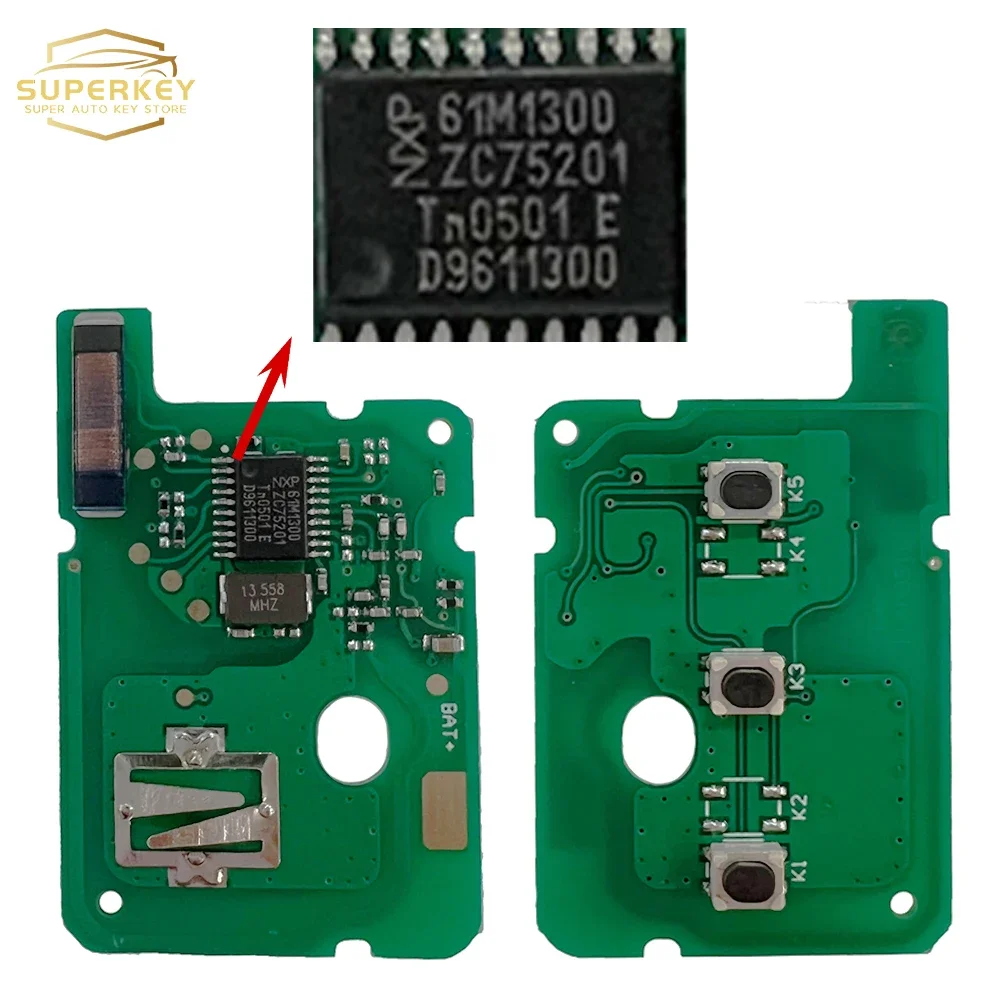 PCF7961M لرينو داسيا لوجان 2 سانديرو لودجي دوكر ترافيك كليو 4 داستر كيويد 2/3 أزرار 433 ميجا هرتز مفتاح السيارة عن بعد OEM 4A رقاقة