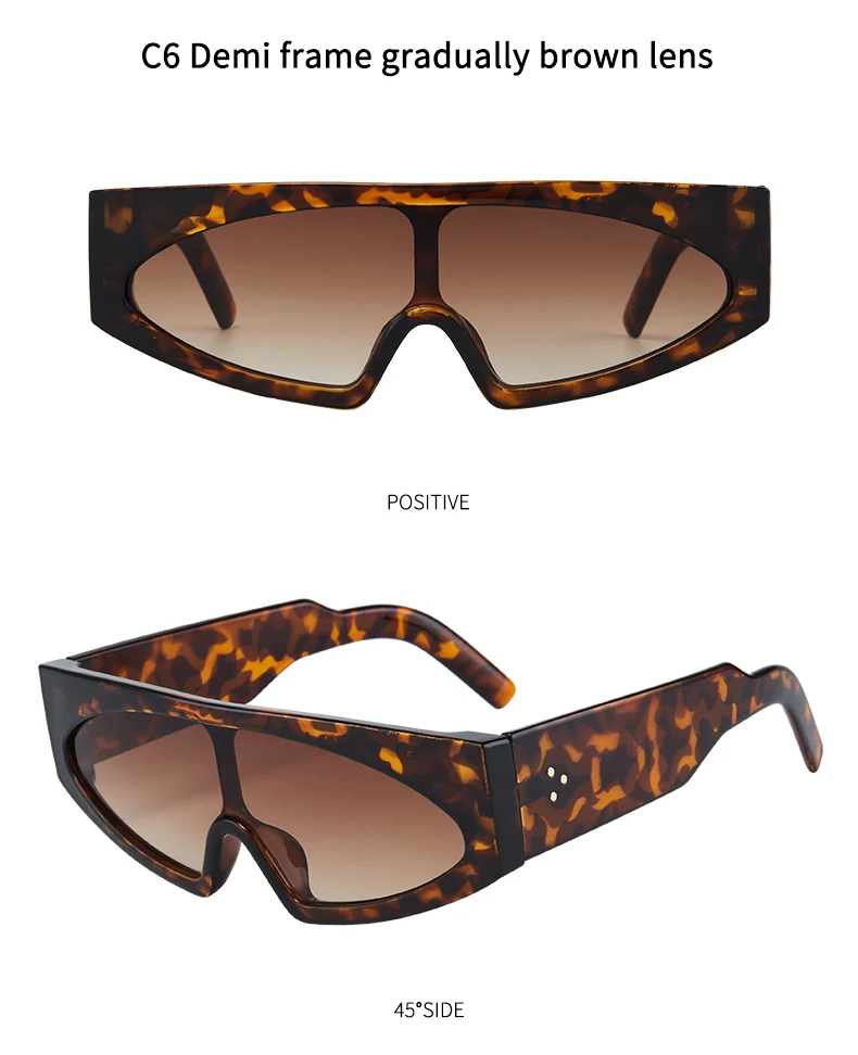 Grenzüberschreitende neue einteilige Sonnenbrille, europäische und amerikanische personalisierte einteilige Brille mit großem Rahmen, trendiger Street-Style M475 – Detail 15