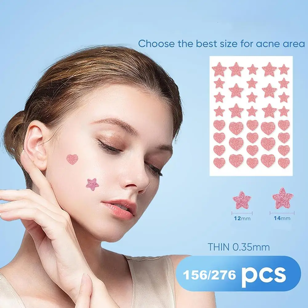 الملونة نجمة القلب بثرة التصحيح حب الشباب غير مرئية حب الشباب إزالة العناية بالبشرة ملصقات المخفي الوجه بقعة أدوات ماكياج الجمال #4