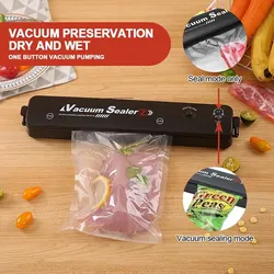 Vacuum Sealer Machine Automatic Air Sealer Electric Vacuum Packaging Machine Plastic Bag Sealer