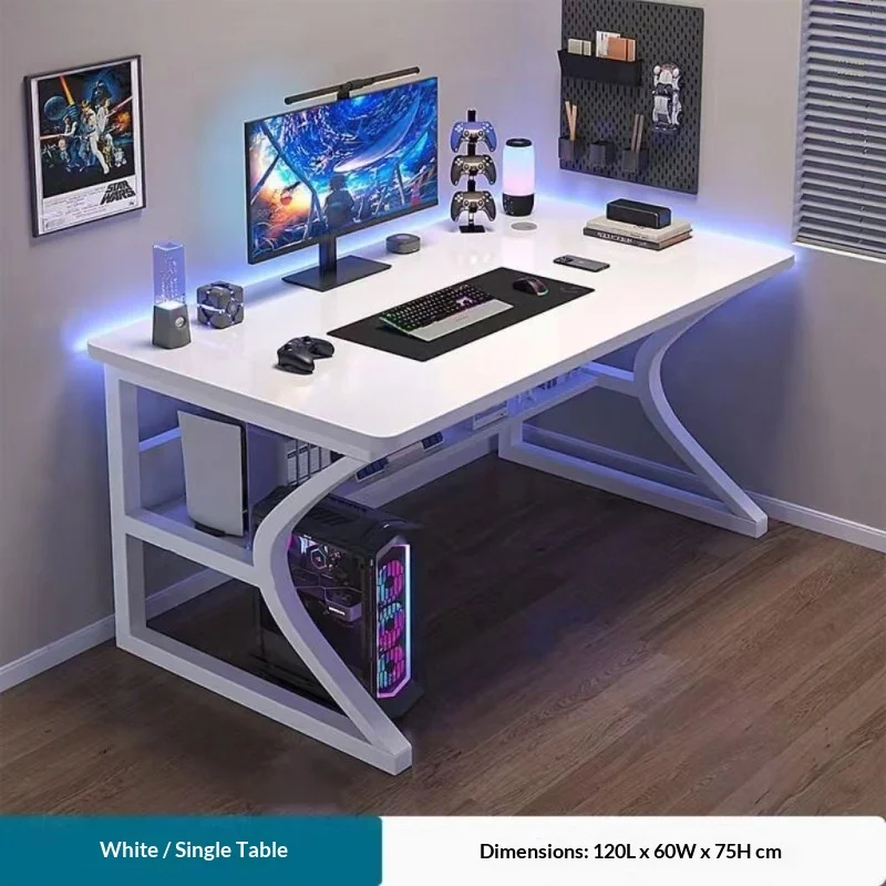 

Height Adjustable Standing Gaming Computer Desk Foldable Compact L Shaped Office Study Table Gaming Desk Desk Table Mobile
