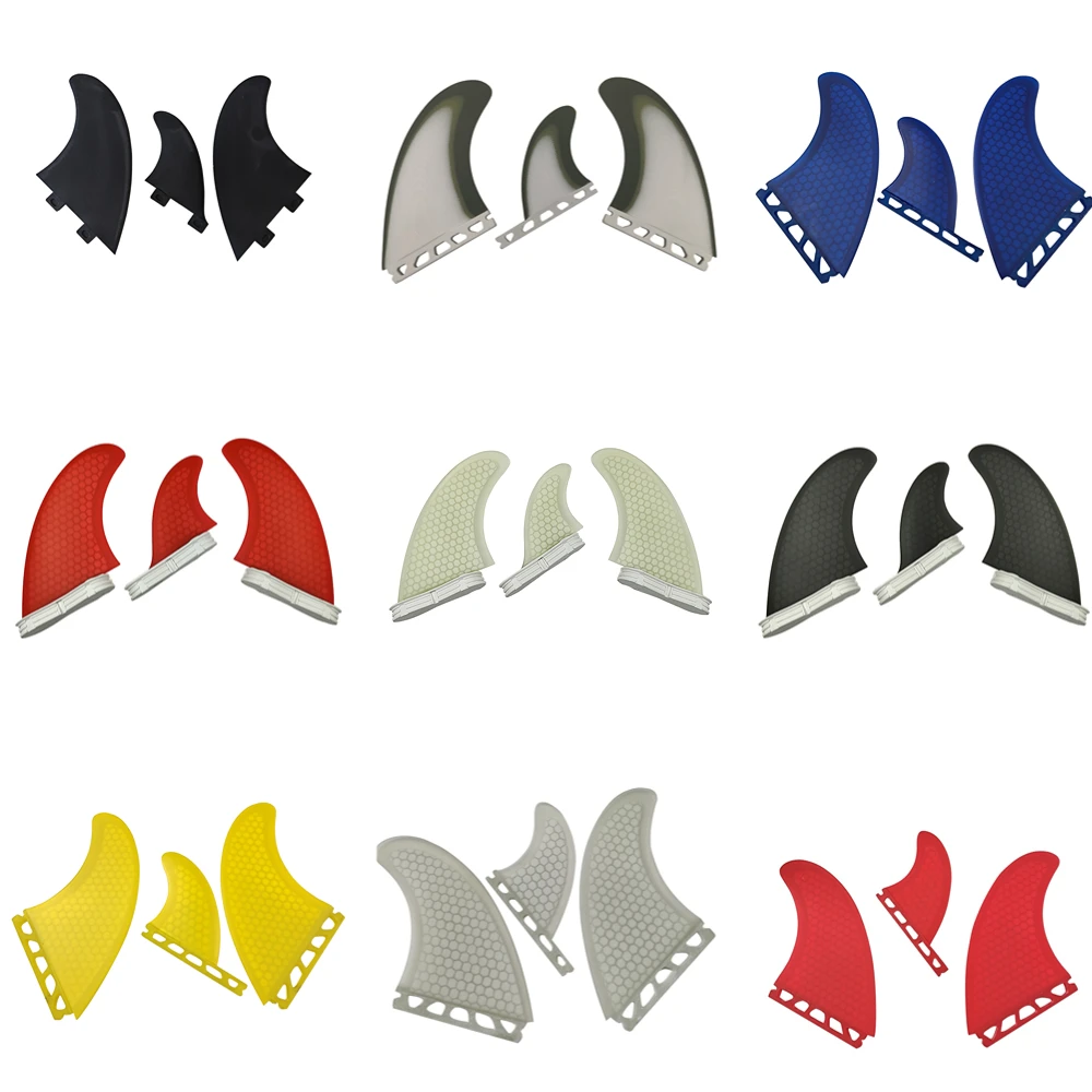 

Quilhas Fins For Surfboard Fins Honeycomb Fiber Tri-Fins Plastic Surfboard Fins Multi-Base Surf Fin Thruster 3pcs/set Paddle Fin