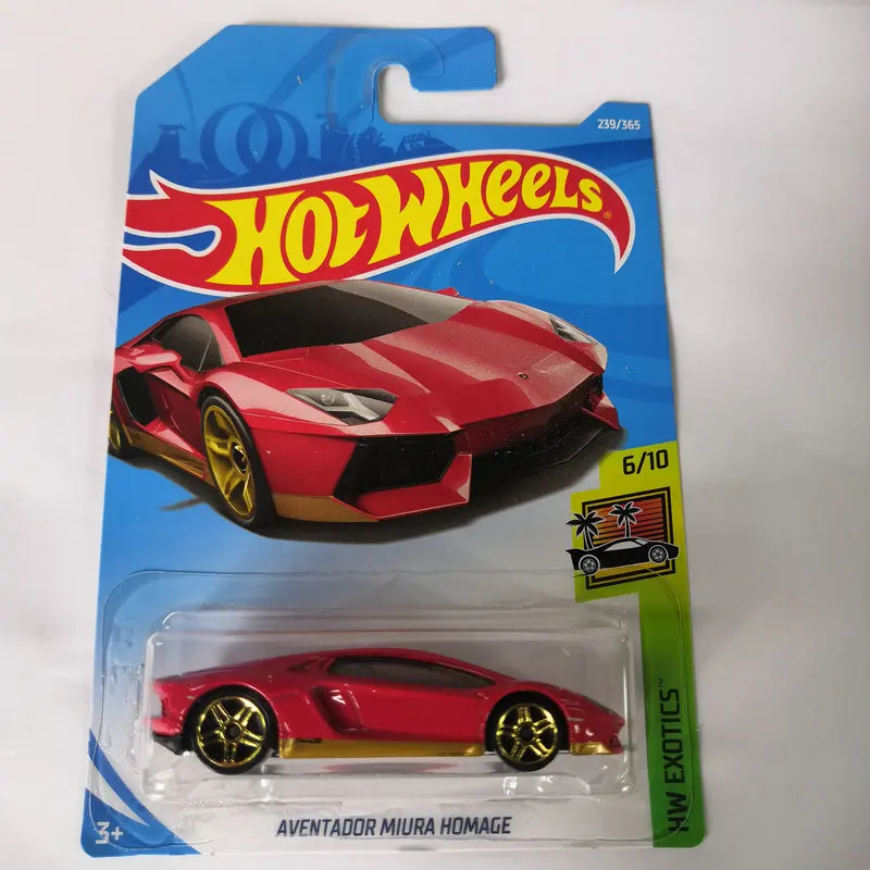 2018-239 HOT WHEELS 1:64 LAMBORGHINI AVENTADOR MIURA HOMAGE diecast car model gifts