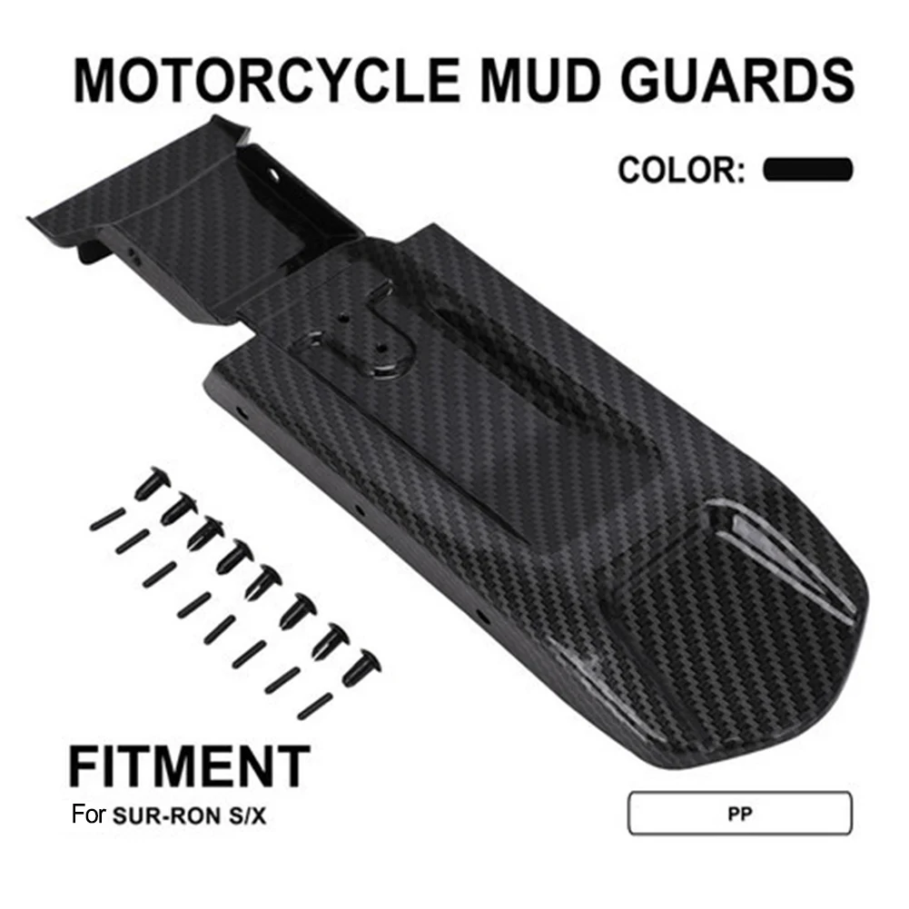 35*10.5*2CM Mugduard Rear Mudguard Inner Plate For Surron For Light Bee Carbon Fiber Pattern Cycling Electric Bicycles Part