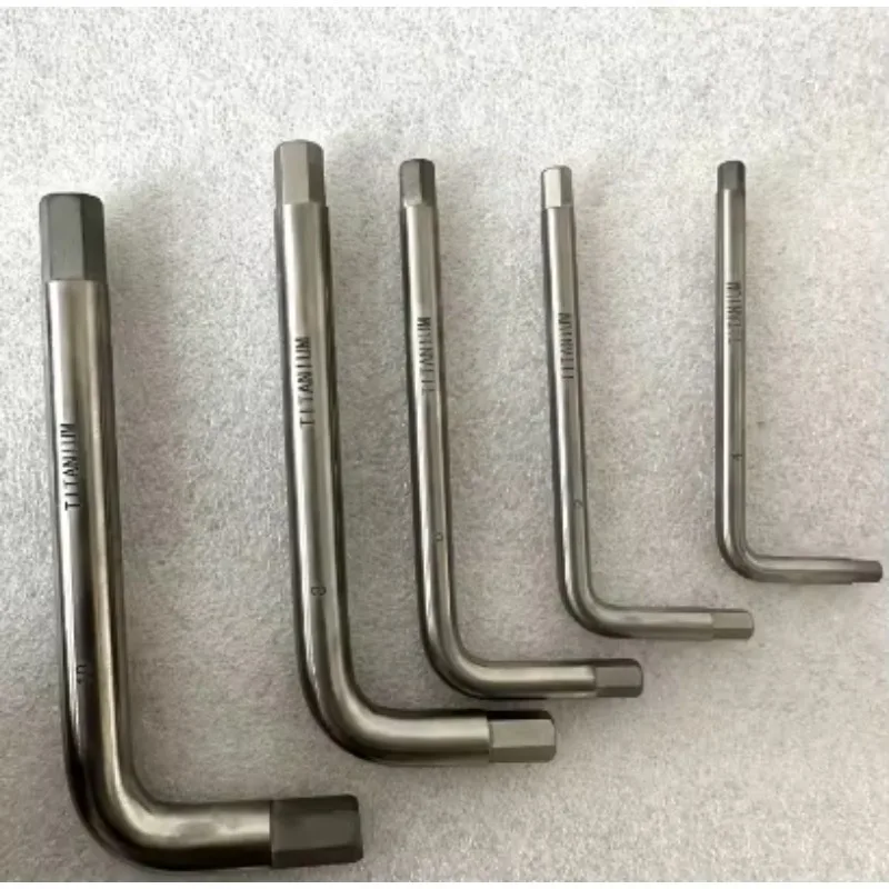 Industrial Non-Magnetic Titanium Metric Allen Key Set For MRI Equipment