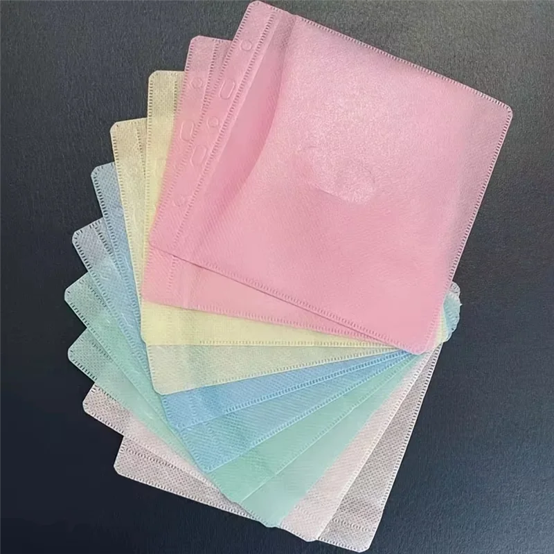 Zielony, 100 sztuk, dwustronny zestaw ochronny na płyty CD/DVD, kolorowa torba do przechowywania z miejscem na płyty, odporna na zarysowania i kurzabgi