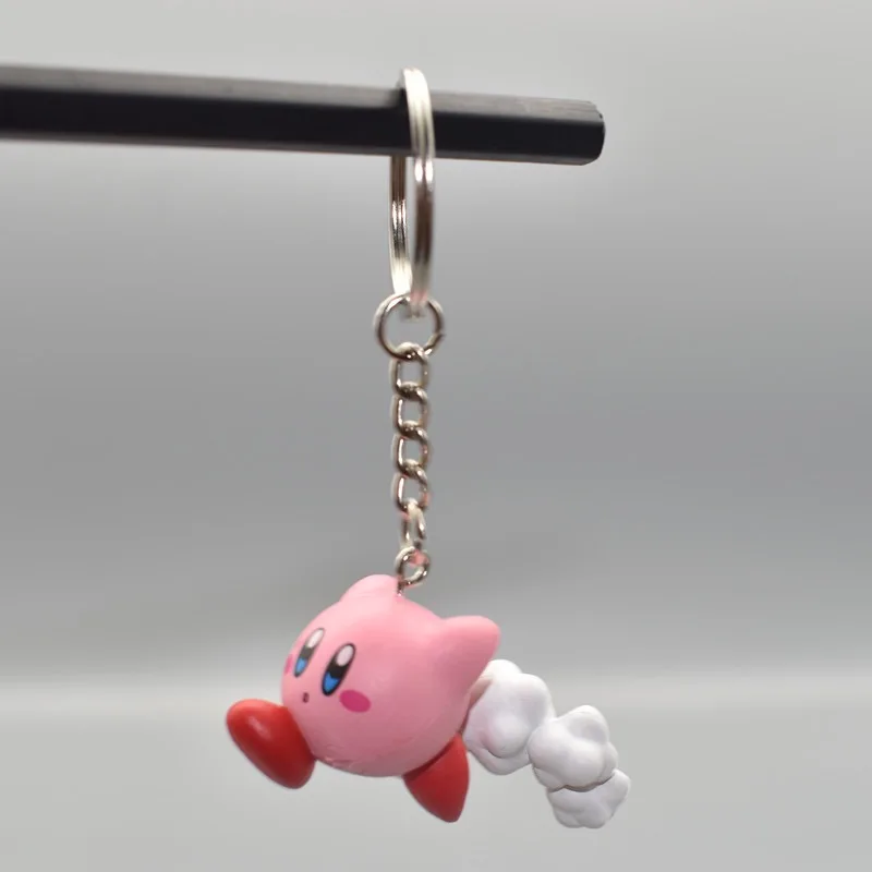 6 Models Super Cute Kawaii Kirby Figures Keychain Portable Popular Anime Models Anime Perfect Child  Gift Toys