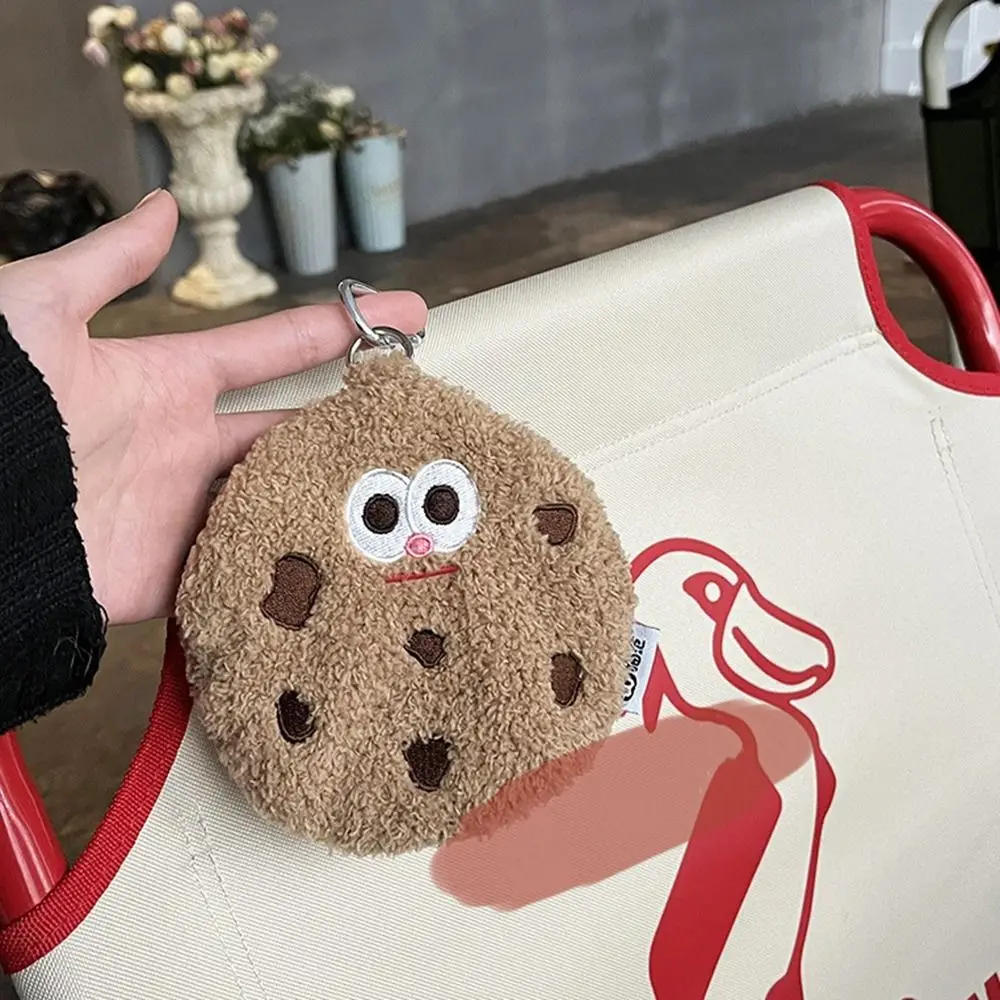 

Portable Cloth Couple Card Bag Lanyard Storage Bag Cartoon Cute Bag Plush Small Wallet Cookies Coin Purse Headset Storage Bag