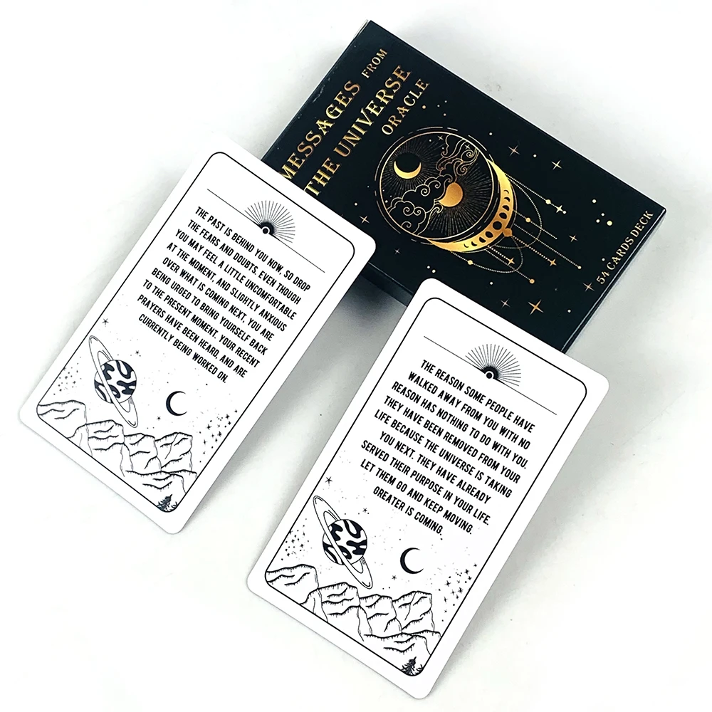 Hot-selling Messages From The Universe Oracle Cards A 54 Cards English Version Fate Divination Card Game,Meditation & Party Game