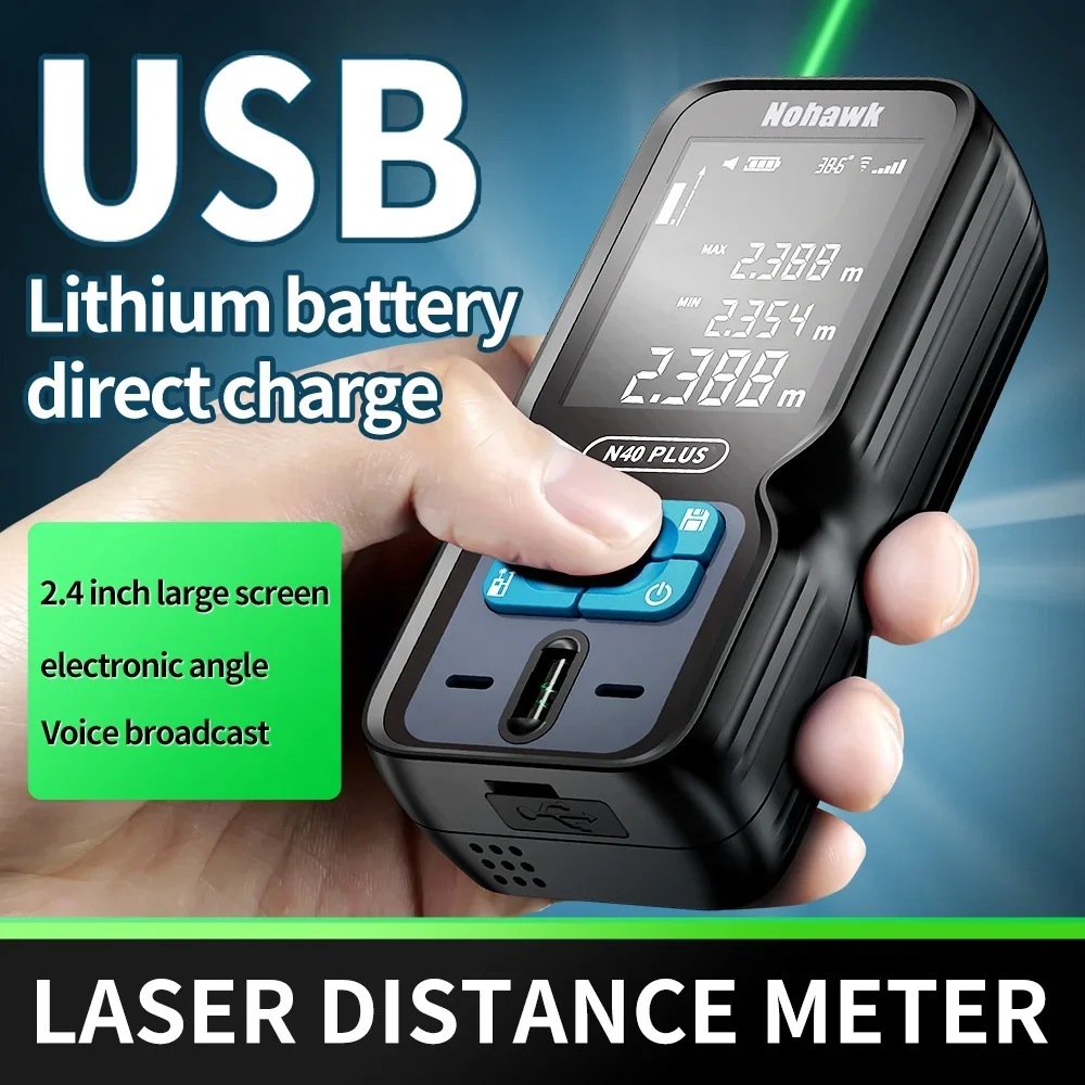 Digital Instrumentation 50m  distance meter Handheld  rangefinder with horizontal bubble