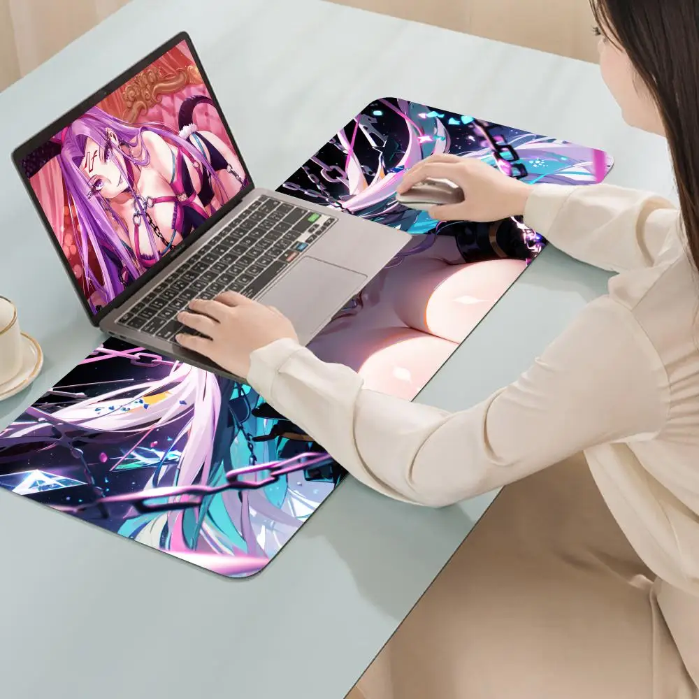 Fate Stay Night Medusa Rider Hentai Sexy Girl Mouse Pad Rubber Gamer Keyboard Pad Portable PC Gaming Office Large Desk Mat