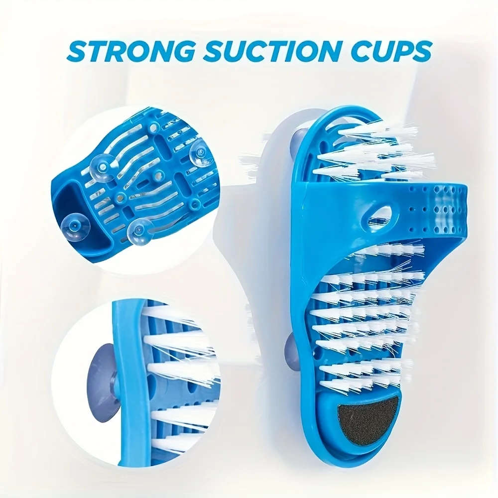 Foot scrubber slippers massage device - Suitable for both men and women, anti-slip exfoliating brush, durable foot scrubber view 3
