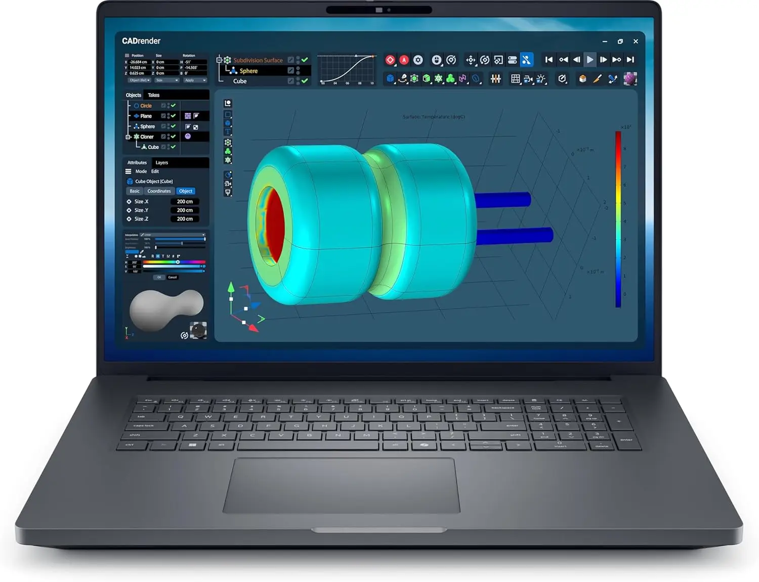 

Новый мобильный ноутбук-рабочая станция Dell Pro Max 18 Plus для профессиональных создателей и инженеров, 285HX, 64 ГБ ОЗУ, 4 ТБ SSD, RTX PRO 3000