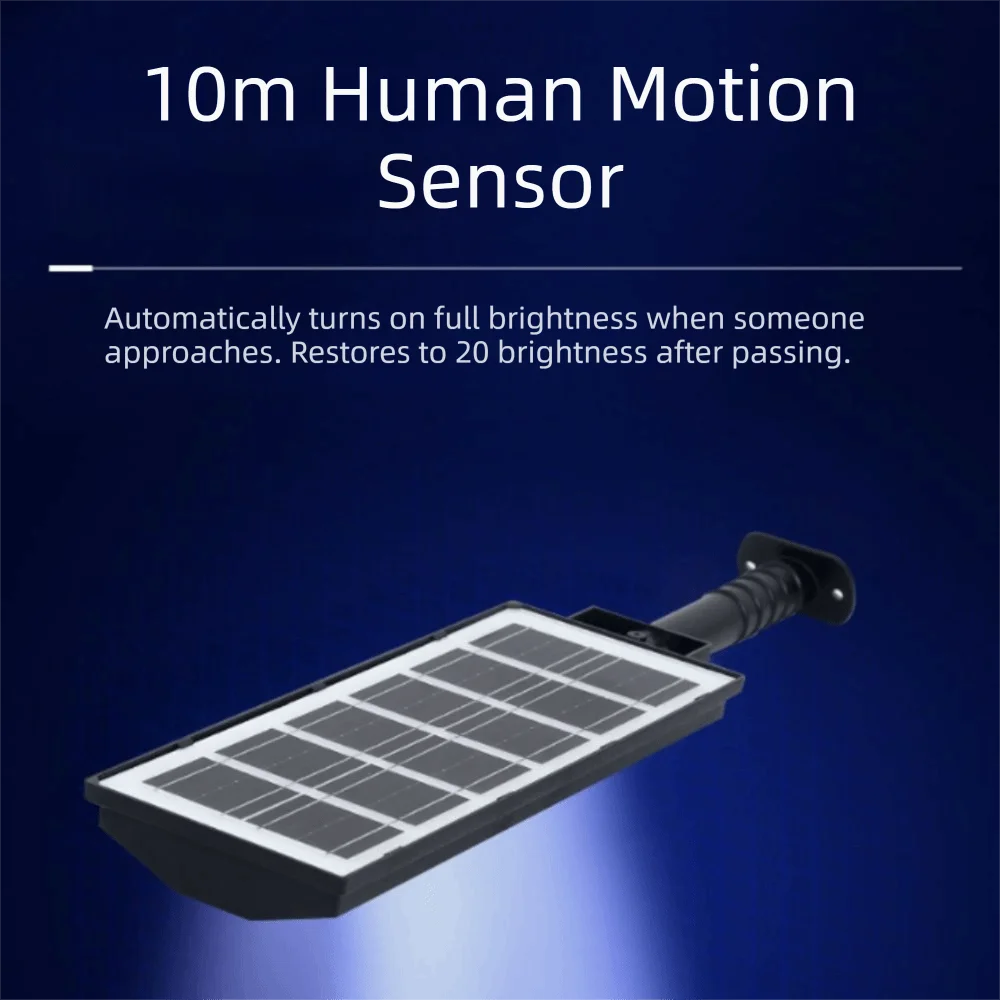 Waterproof Integrated Solar Street Light Intelligent Motion Detection Integrated Design Solar Security Light Motion Sensor