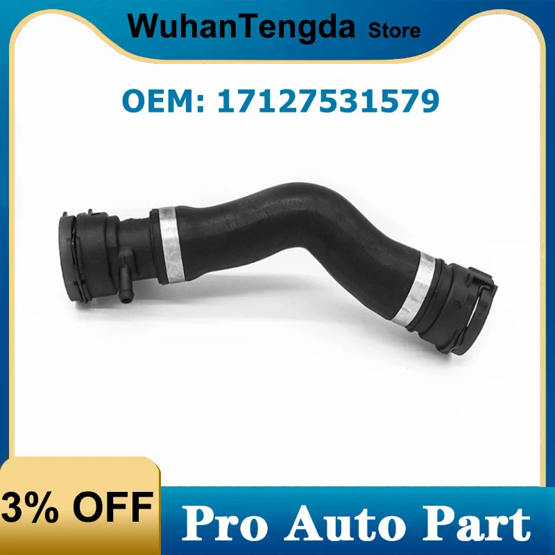 17127531579 Radiator Hose Upper Coolant Water Intercooler Pipe for BMW E88 125i 128i 130i E90 E92 325 328 330