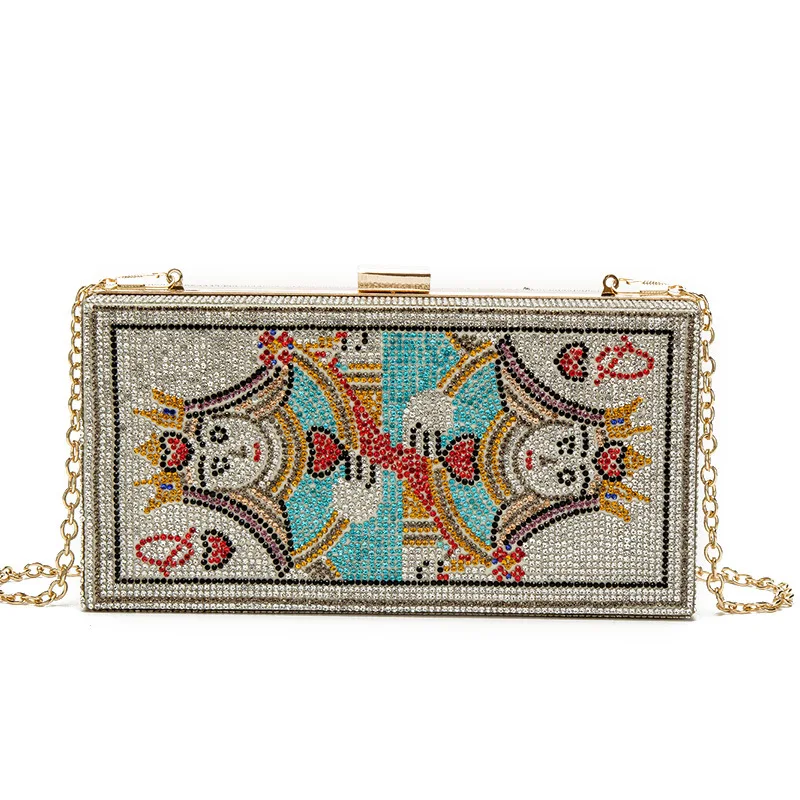 new-fashionable-poker-diamond-evening-clutch-handheld-shoulder-chain-small-square-bag-for-ladies