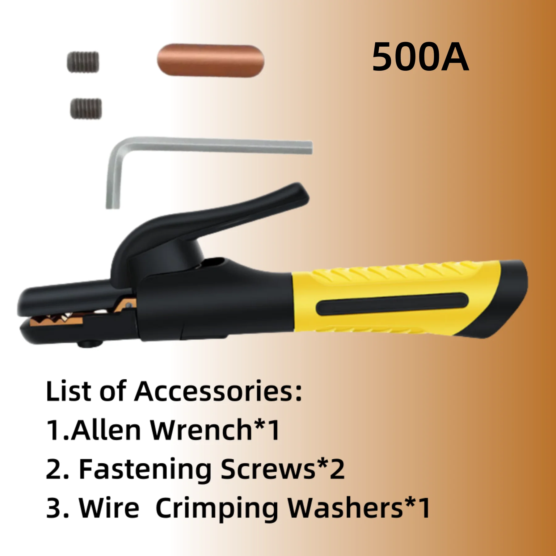 Imagem -05 - Eletrodo Soldagem Grampo Eletrodo Alicate de Cobre Roxo 500a800a Anti Slip e Anti Scald Handle Acessórios de Soldagem