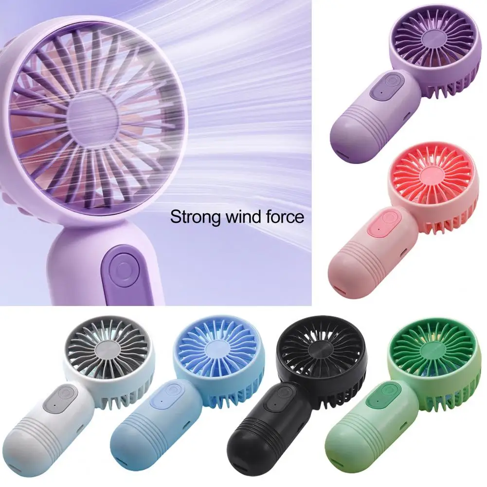 Pocket Fan Speed Adjustable Low Noise Rechargeable Fast Cooling Quiet Portable Mini Handheld Fan Office