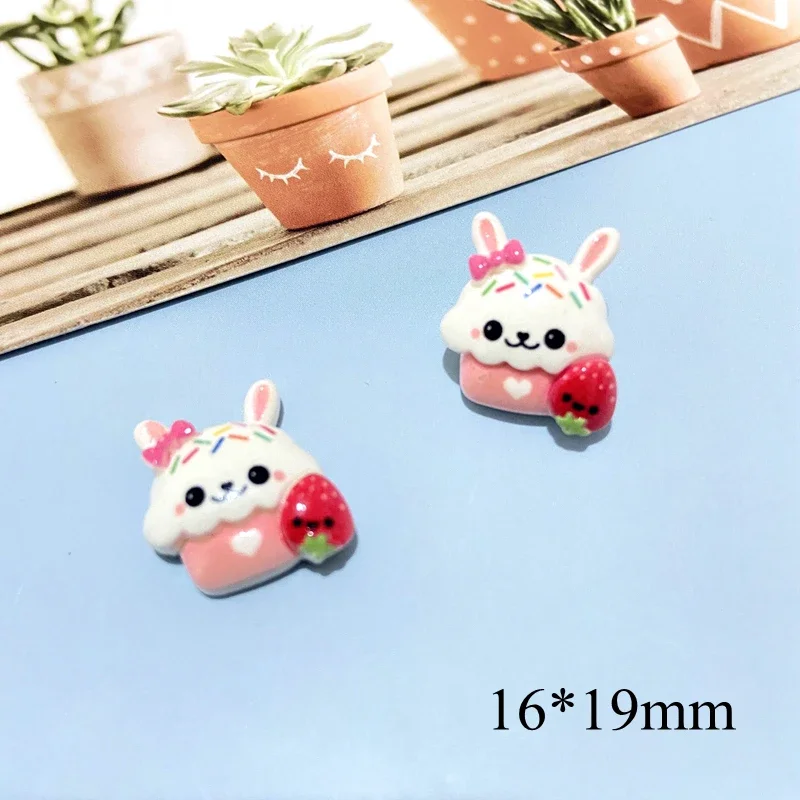 10Pcs Mix Unicorn Doughnut Cake Drink Ice Cream Fruit Jam Egg Planar Resin Accessory Home Decor Cartoon Dessert Jewelry Make