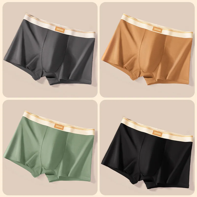 8PCS Luxury Men Underwear Man Cotton Breathable Comfortable Boxer Sale Shorts Men Panties Plus Size Panties Underwear Gift