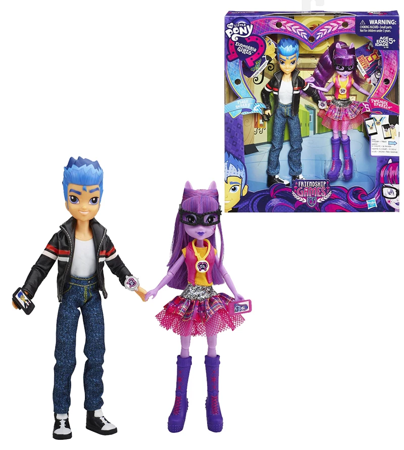 My Little Pony doll Equestria couple Twilight Sparkle and boyfriend Flash Sentry Action Figure collection model Kids toy gift