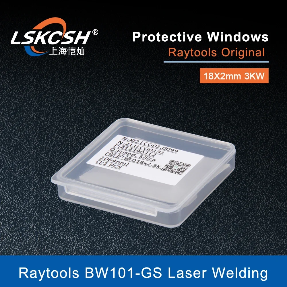 LSKCSH 10Pcs/Lot Raytools Original Laser Protective Lens/Windows 18*2mm 3KW 211LCG0131 For Raytools Ospri QILIN HW970 Welding