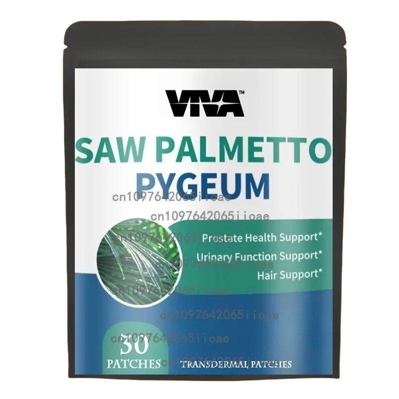 Saw Palmetto Transdermal Patch Energi Pertumbuhan Rambut - 30 Patch Pasokan Satu Bulan