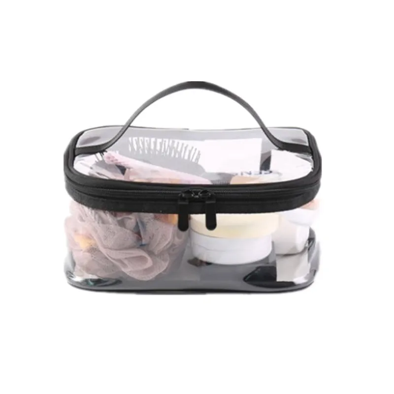 PVC Waterproof Women Make Up Storage Bag Cosmetic Case Travel Zipper Makeup Beauty Pouch BathroomToiletry Storage Organizer Kit