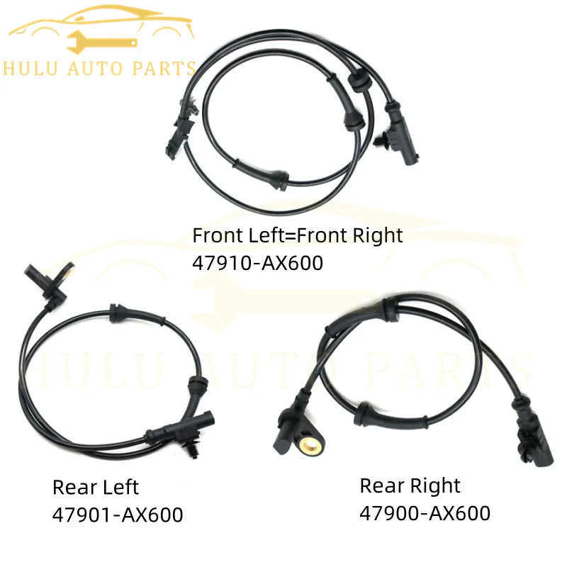 47910-AX600 47900-AX600 47901-AX600 for Nissan Note III K12 Micra E11 NE11 03-12 Front Rear Left Right ABS Wheel Speed Sensor