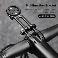 Soporte de bicicleta ROCKBROS, soporte de lámpara de luz delantera, soporte de extensión de aleación de aluminio para ordenador de bicicleta, soporte Wahoo Bryton Garmin