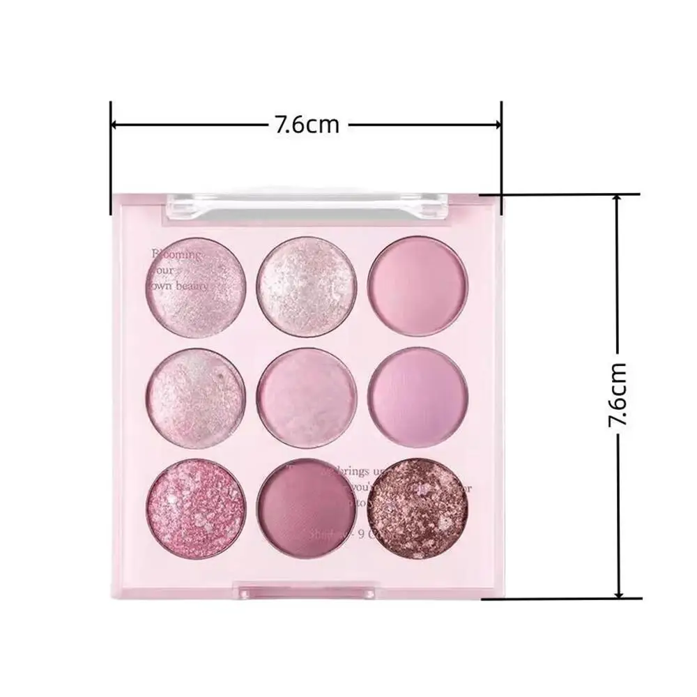 Ice Cream Eyeshadow Palette Glitter Matte Rose Blush Oat Milk Tea Purple Eye Shadows Cool Tone Korean Makeup Women Cosmetics