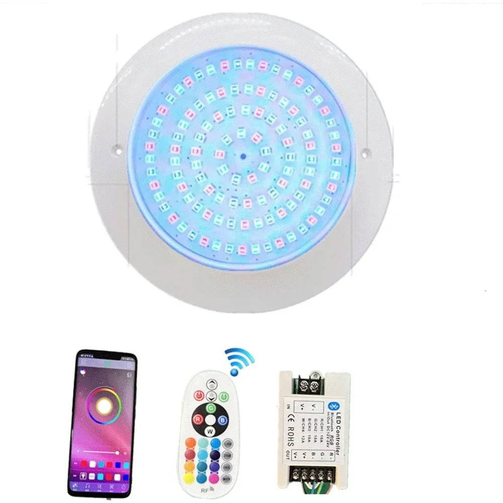 

RGB LED Swimming Pool Light 30W IP68Waterproof DC12V Outdoor Embedded Ultrathin UnderWater Light Pond LED Piscina Luz Spotlight