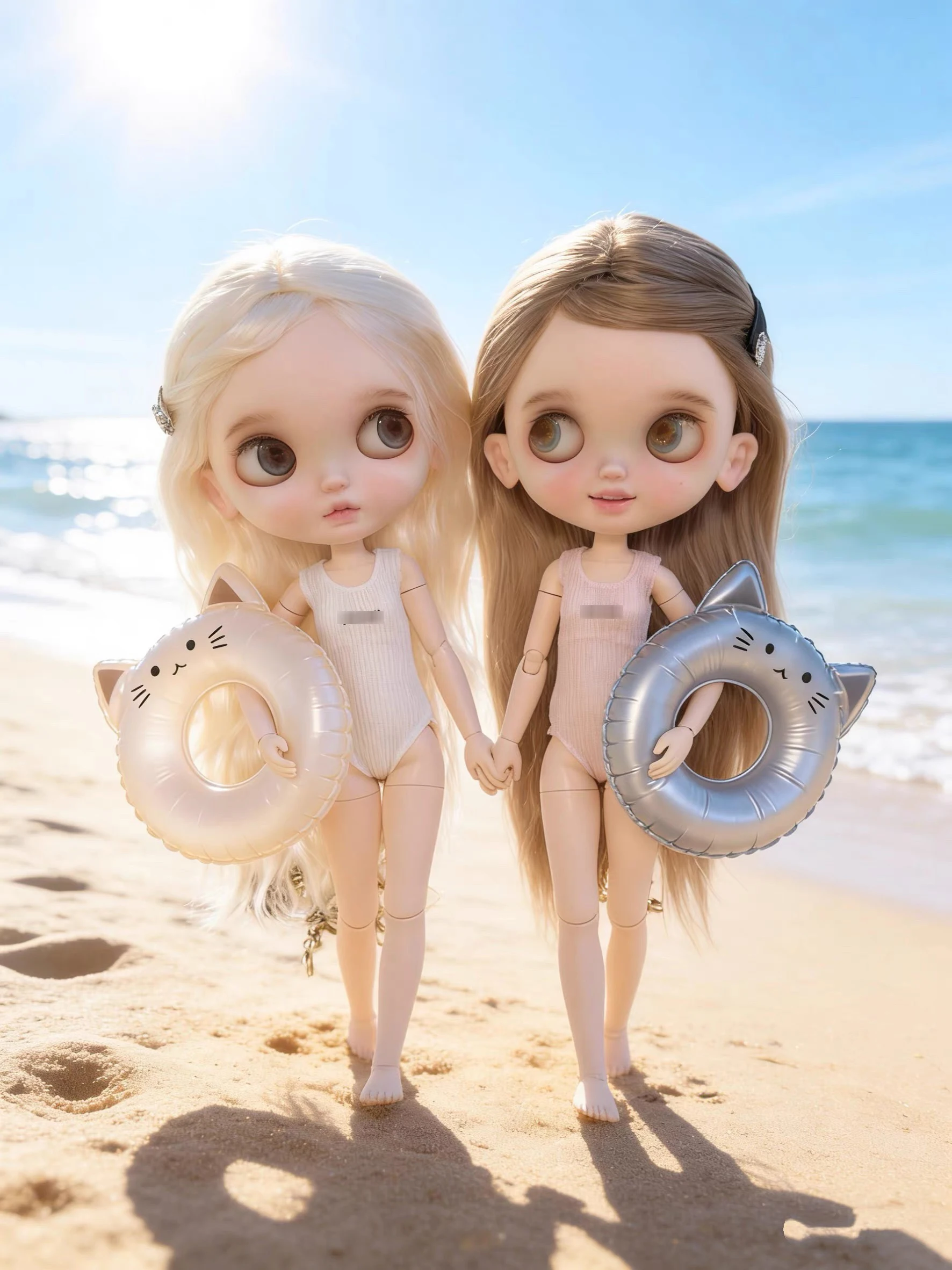 

Одежда для куклы Блайт 30 см: модный вязаный цельный купальник с буквенным принтом, простой универсальный купальник для куклы Блайт OB24