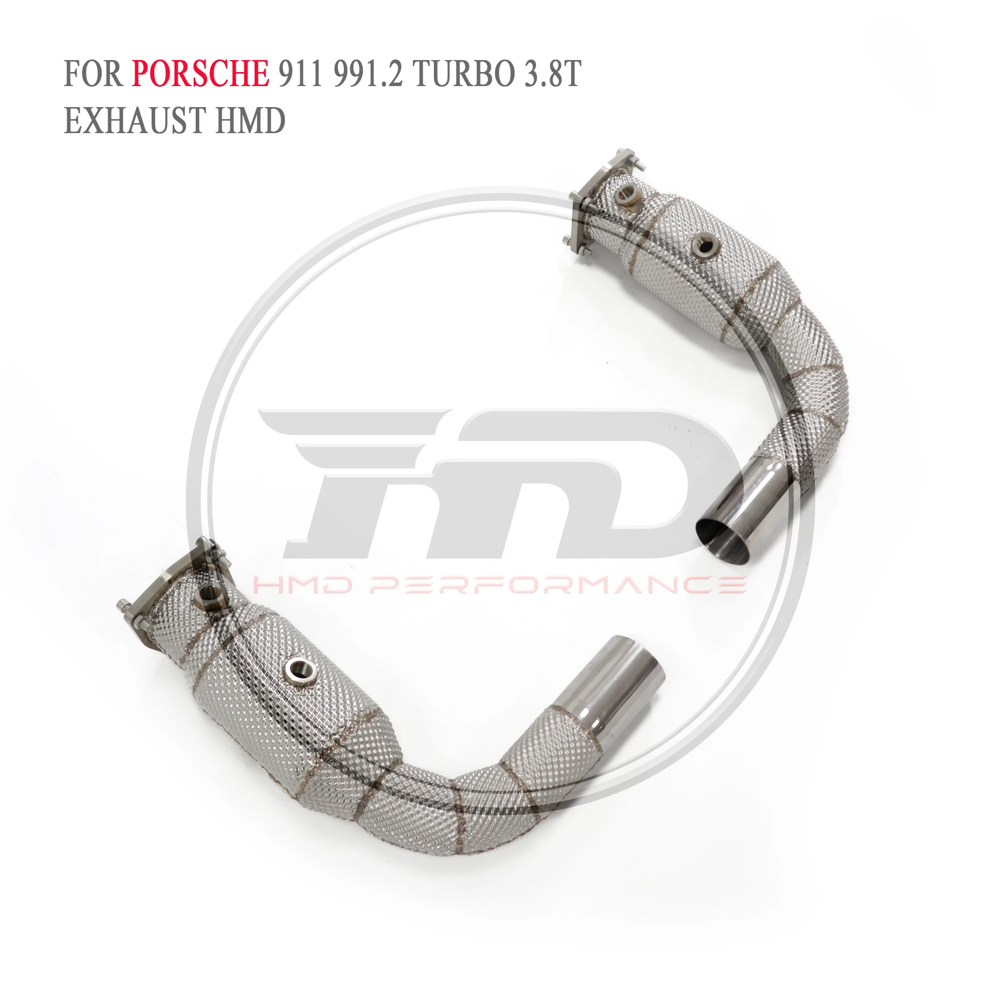 

HMD Exhaust System For Porsche 911 991.2 Turbo 3.8T Exhaust Downpipe With Catalytic Converter Header