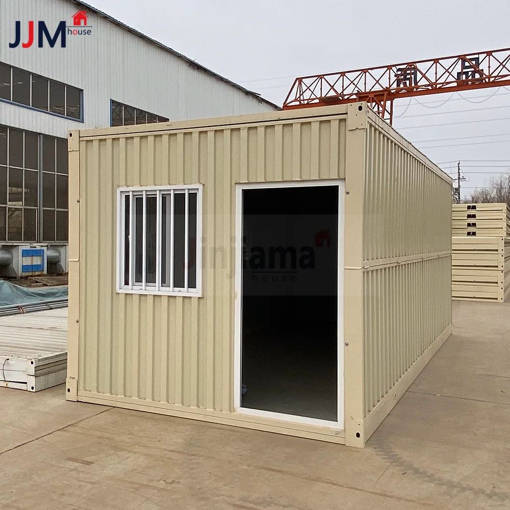 Customized 20ft Prefab Folding Container House One-Room Mobile Living Unit For Office Building