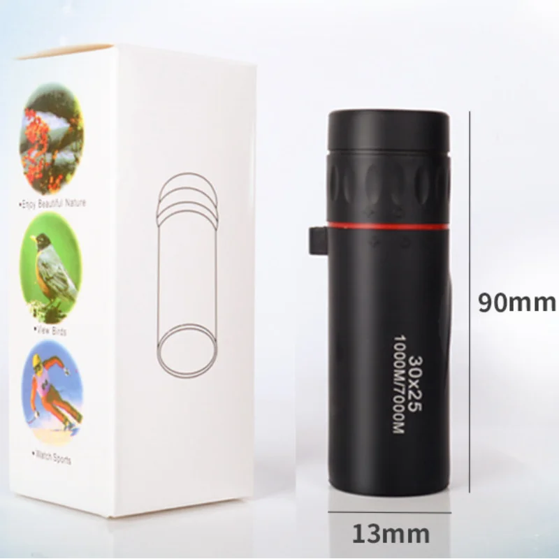 Mini Monocular Telescope 30/100/500X25 Portable High-definition High-magnification Professional Outdoor Travel Telescope