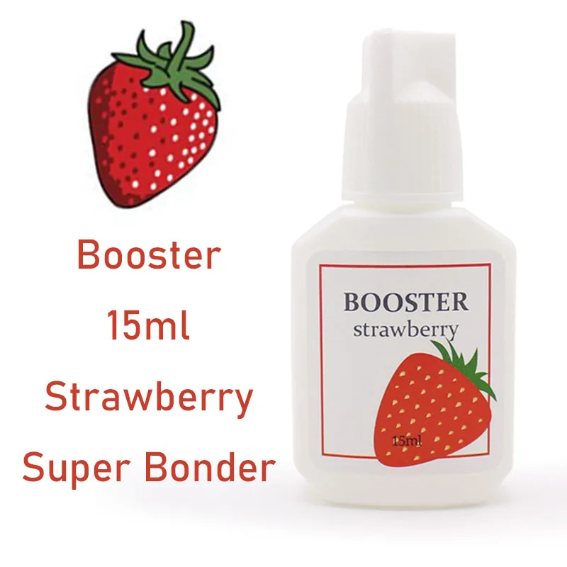 1 PC Booster Strawberry Banana Scent Glue for Eyelash Extensions Transparent Booster Pure Primer Lash Adhesive Makeup Tools Shop