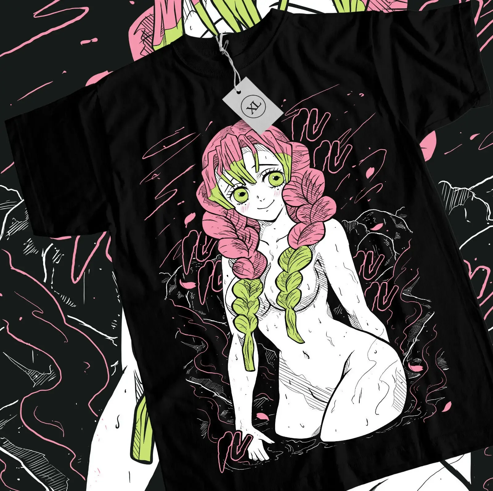 

Mitsuri Kanroji Demon Slayer T-Shirt Demon Slayer,Mitsuri,Anime,Nezuk All Size